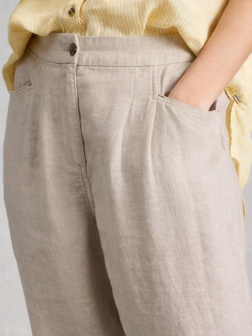 Pantalon En Lin Rowena - Lgt Nat - 52/R Image 3
