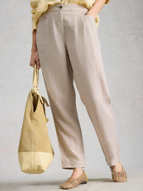 Pantalon En Lin Rowena - Lgt Nat - 52/R Image 1