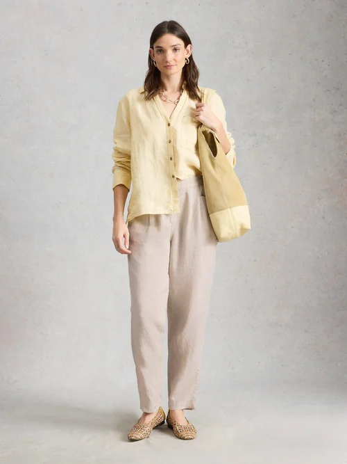 Pantalon En Lin Rowena - Lgt Nat - 52/R Image 2