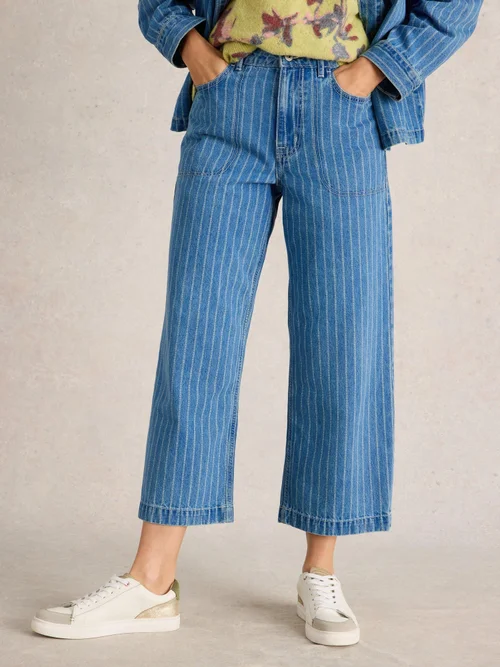 7/8-Jeans Tia mit weitem Bein - Denim Mlt - 44/R Image 1