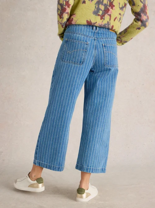 7/8-Jeans Tia mit weitem Bein - Denim Mlt - 44/R Image 4