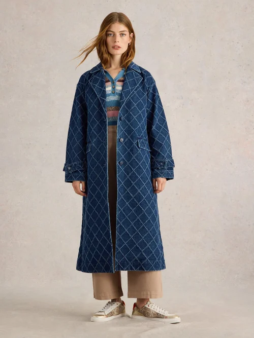 Trench-coat en denim Dori - Denim Mlt - 44 Image 2