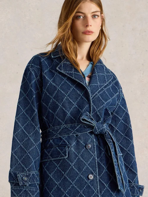 Trench-coat en denim Dori - Denim Mlt - 52 Image 3