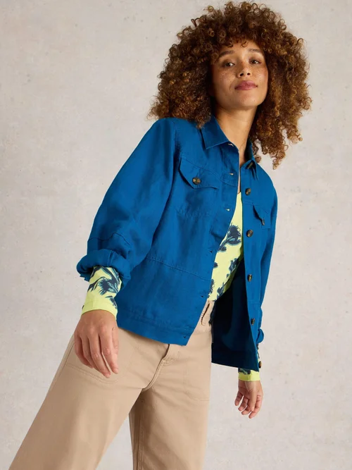 Veste en lin Camille - Brt Blue - 52 Image 3