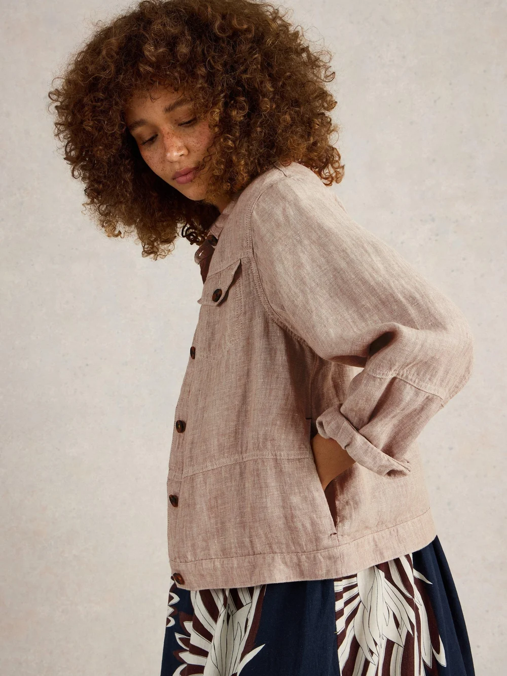 Veste en lin Camille - Lgt Nat - 52 Image 1