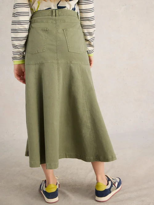 Jupe midi Quinn - Khaki Grn - 52/R Image 4