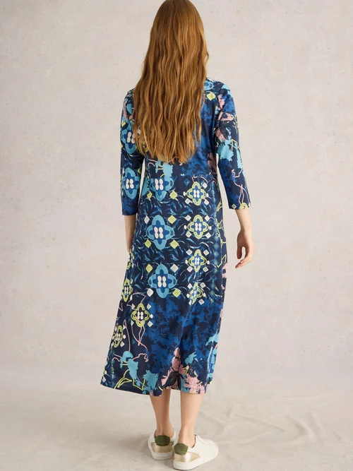 Robe chemise en jersey Rua - Blue Pr - 52/R Image 4