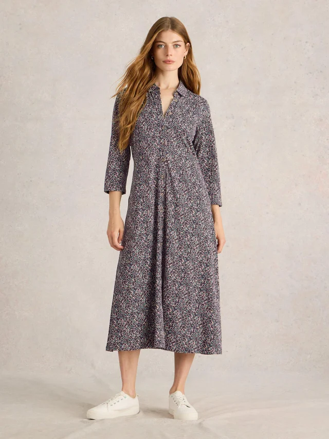 Robe chemise en jersey Rua