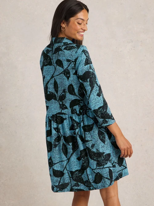 Robe chemise en jersey Everly - Blue Pr - 52/R Image 4