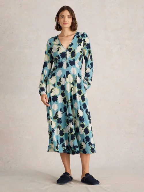 Robe en jersey Megan - Blue Pr - 50/R Image 2