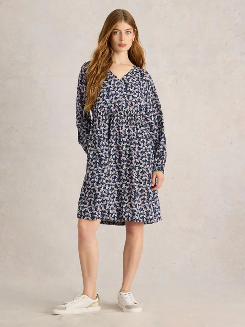 Robe Penelope en viscose écologique - Navy Pr - 52/R Image 2