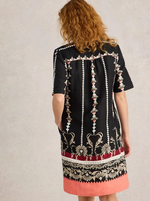 Robe en lin June - Blk Pr - 52/R Image 4