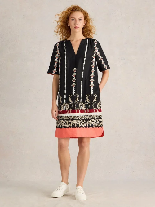 Robe en lin June - Blk Pr - 52/R Image 2