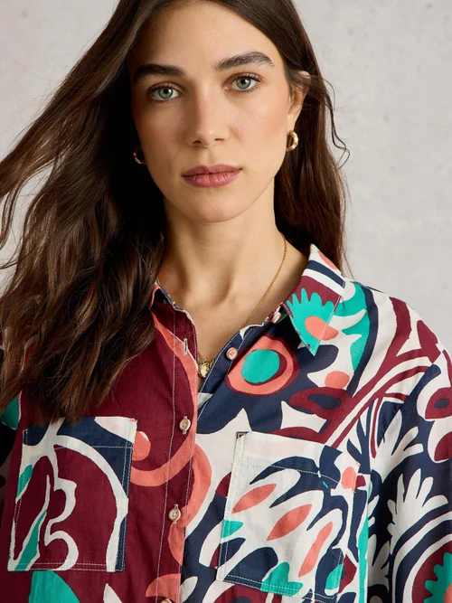 Chemise Sophie En Coton Biologique - Blk Mlt - 52 Image 3