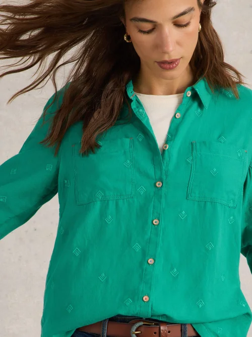 Chemise Sophie En Coton Biologique - Brt Green - 52 Image 3