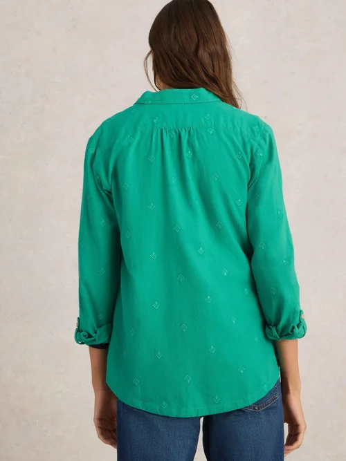Chemise Sophie En Coton Biologique - Brt Green - 52 Image 4