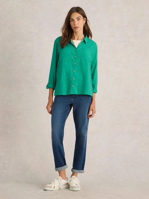 Chemise Sophie En Coton Biologique - Brt Green - 52 Image 2