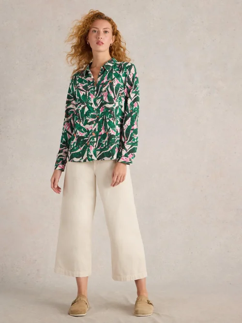 Chemise Sophie En Coton Biologique - Green Pr - 52 Image 2