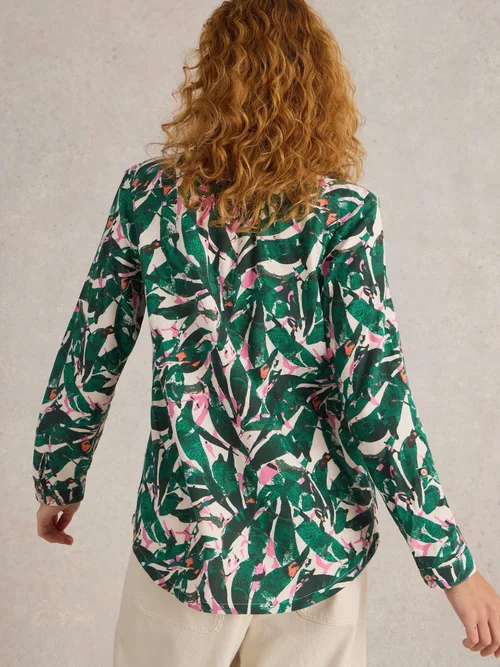 Chemise Sophie En Coton Biologique - Green Pr - 52 Image 4