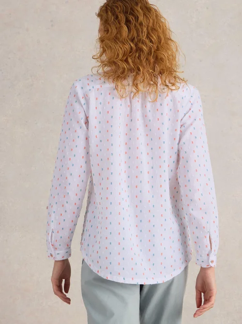 Chemise Sophie En Coton Biologique - Ivory Mlt - 52 Image 4