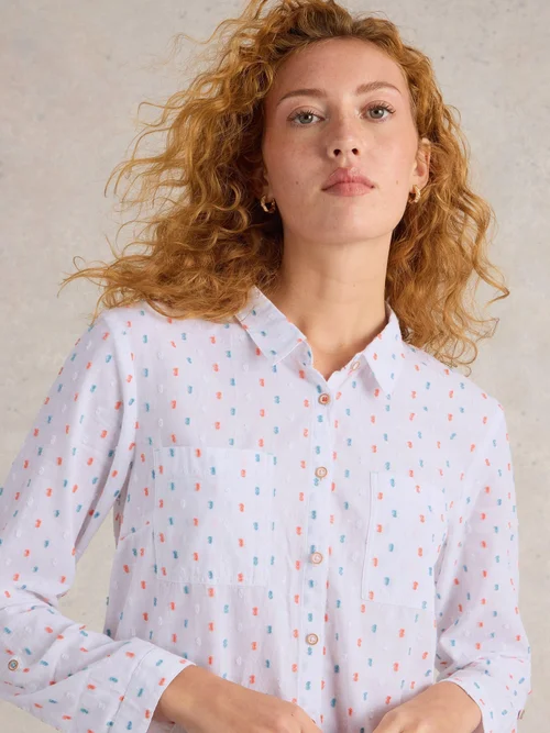 Chemise Sophie En Coton Biologique - Ivory Mlt - 52 Image 3