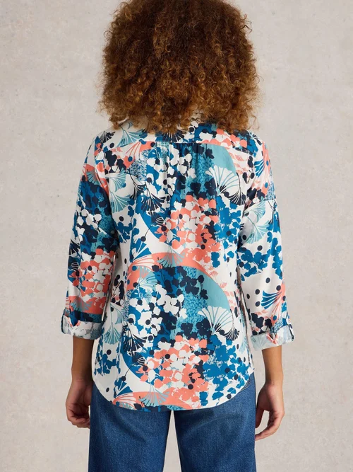 Chemise Sophie En Coton Biologique - Ivory Pr - 42 Image 4