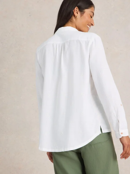 Chemise Sophie En Coton Biologique - Pale Ivory - 50 Image 4