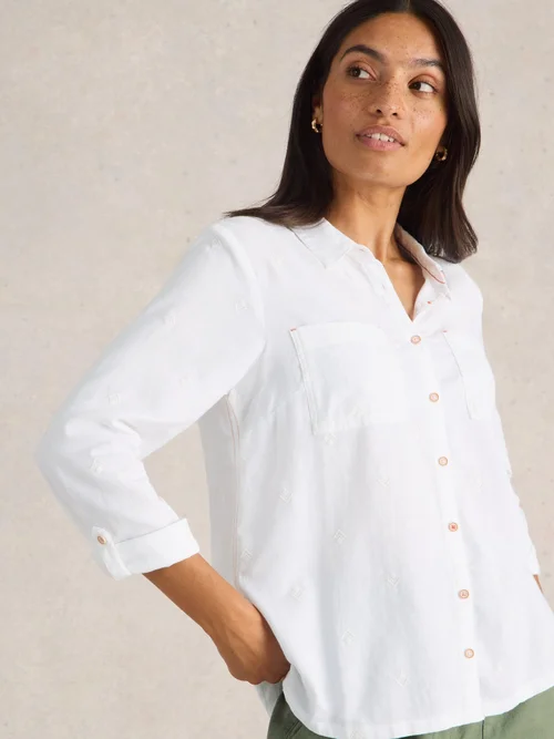 Chemise Sophie En Coton Biologique - Pale Ivory - 50 Image 3