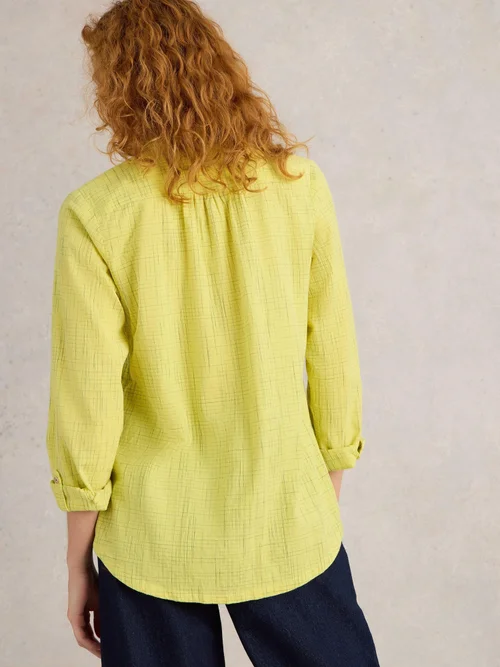 Chemise Sophie En Coton Biologique - Yellow Mlt - 50 Image 4