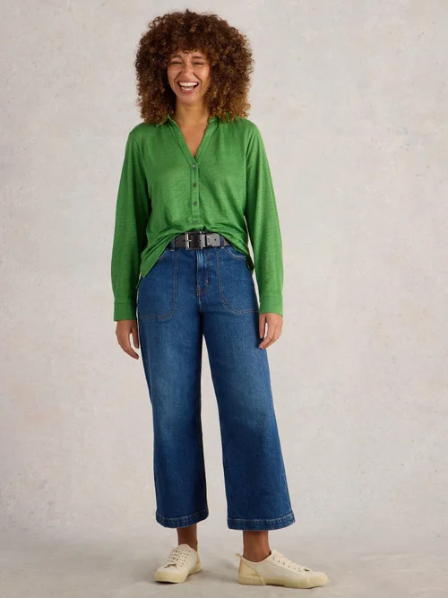 CHEMISE EN LIN CHARLIE - Mid Green - 52 Image 2