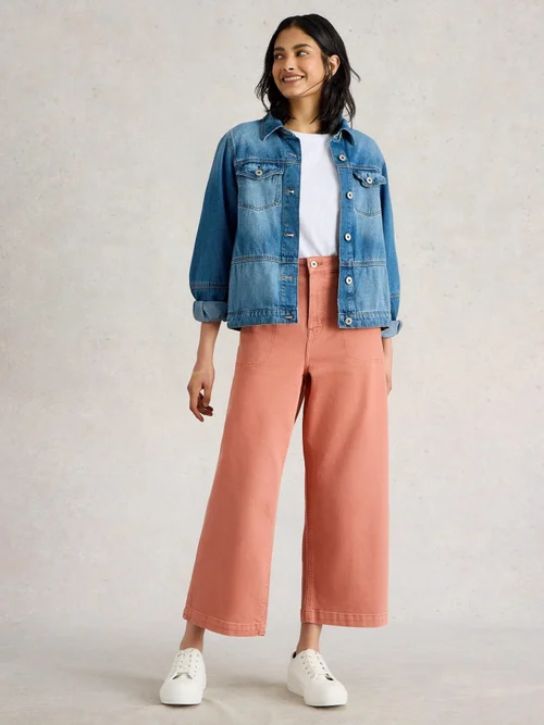 7/8-Jeans Tia mit weitem Bein - Mid Orange - 40/R Image 2