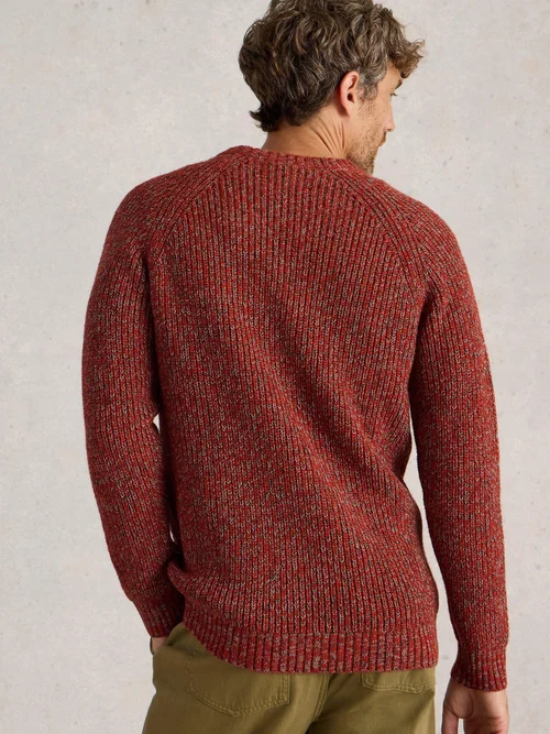 Rye Twisted Crew Neck - Red Mlt - XXL Image 4