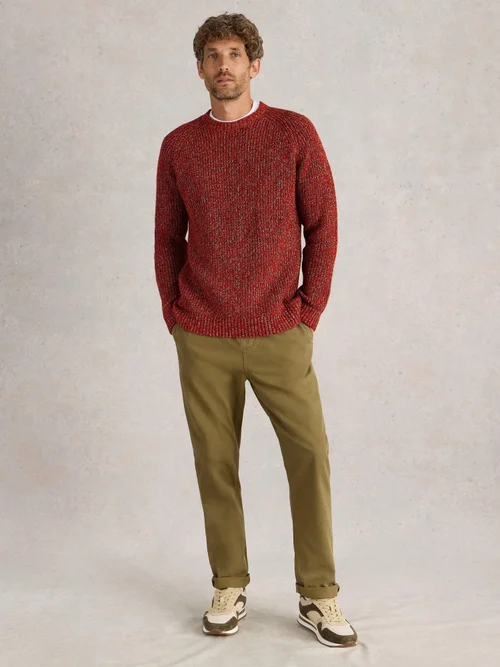Rye Twisted Crew Neck - Red Mlt - XXL Image 2