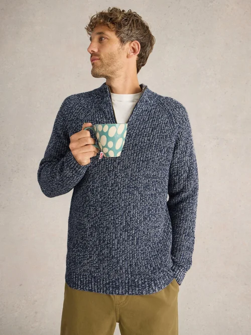 Rye Twisted Zip Through - Navy Multi - XXXL Image 1