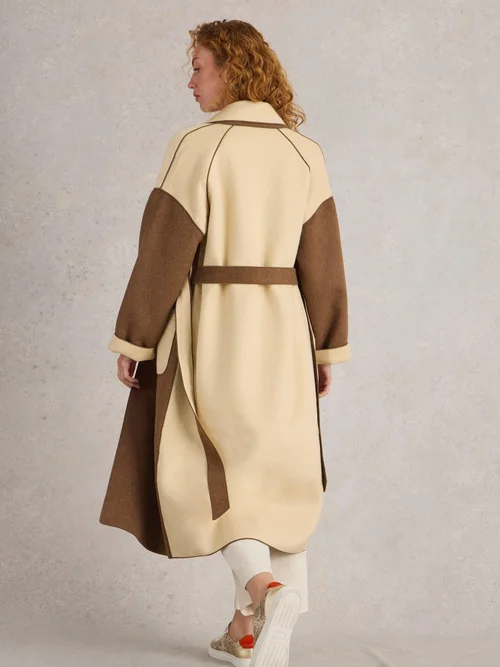 Manteau Sabine en laine mélangée - Nat Mlt - 46 Image 4