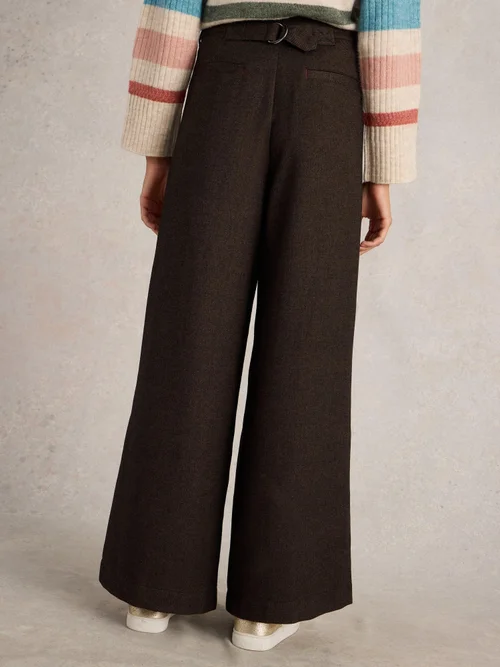 Pantalon large Sasha Tweedy - Brown Mlt - 52/R Image 4