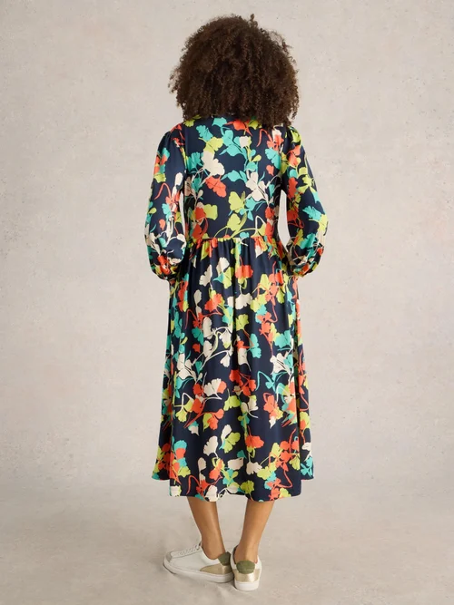 Robe en jersey Leah - Navy Multi - 52/R Image 4