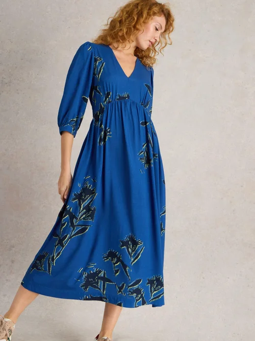 Robe midi Lucy - Blue Pr - 52/R Image 3