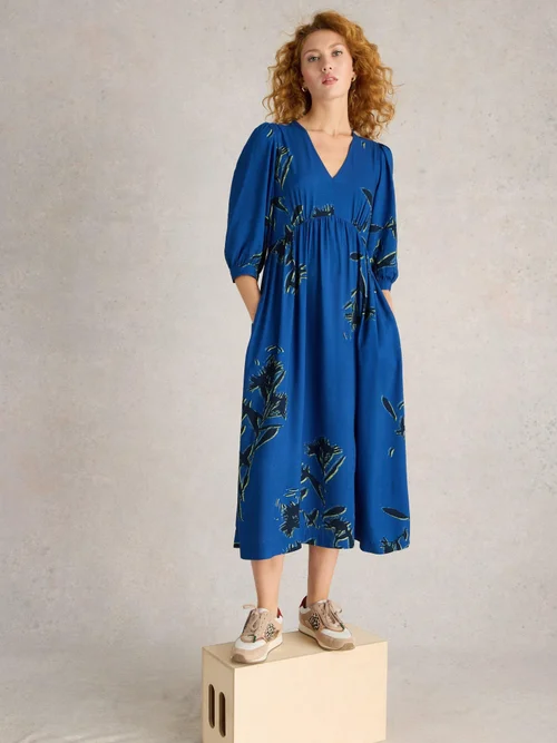 Robe midi Lucy - Blue Pr - 52/R Image 2