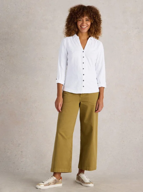 Chemise En Jersey Brodé Annie - Bril White - 52 Image 2