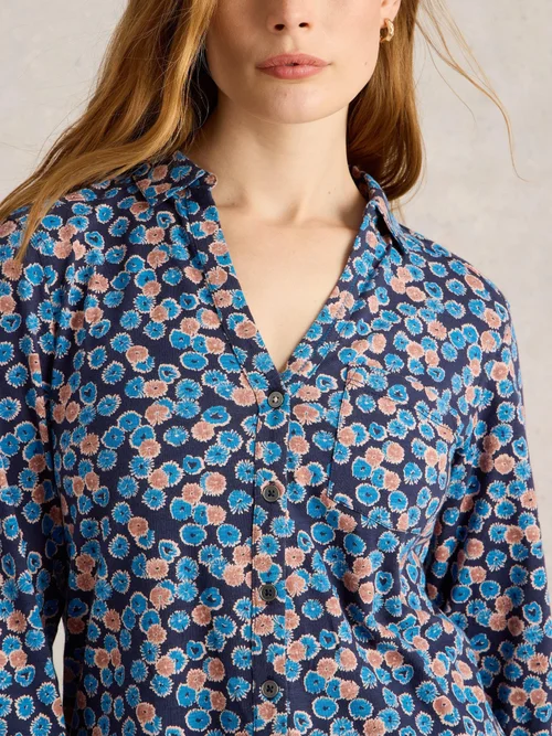 CHEMISE ANNIE LONGUE - Blue Pr - 52 Image 3
