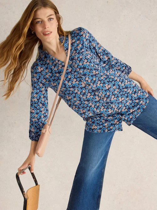CHEMISE ANNIE LONGUE - Blue Pr - 52 Image 1