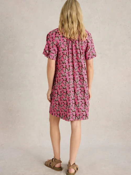 Robe Lindsay en lin mélangé - Pink Pr - 52/R Image 4