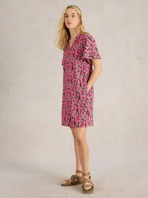 Robe Lindsay en lin mélangé - Pink Pr - 52/R Image 2