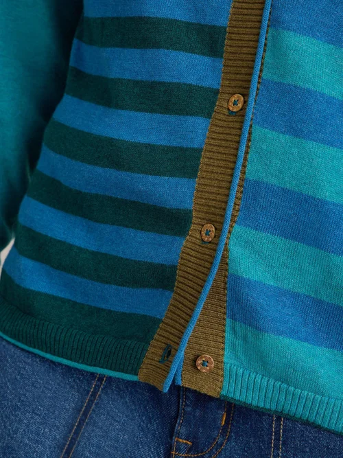 Cardigan rayé LULU - Blue Mlt - 52/R Image 3