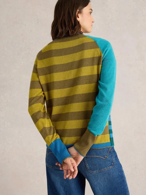 Cardigan rayé LULU - Blue Mlt - 34/R Image 4