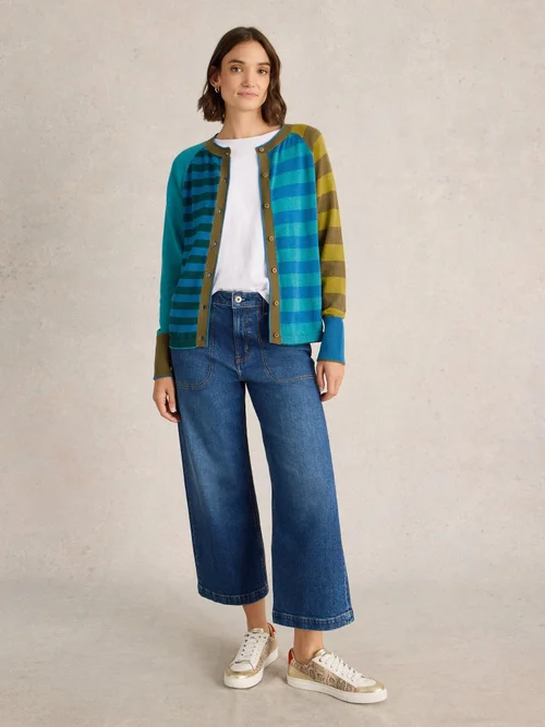 Cardigan rayé LULU - Blue Mlt - 52/R Image 2