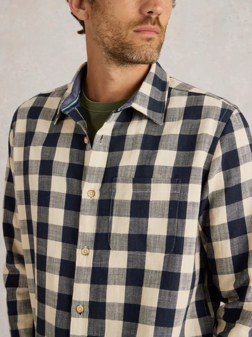 Chemise à manches longues à carreaux Buffalo - Navy Multi - XXXL Image 3