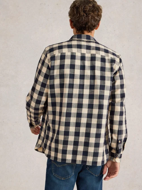 Chemise à manches longues à carreaux Buffalo - Navy Multi - XXXL Image 4