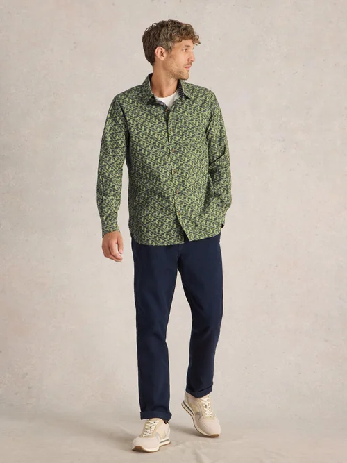 Chemise imprimée poissons koi - Green Pr - M Image 2